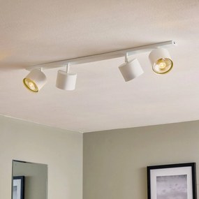 Plafoniera soffitto Bot ALDEX, dimmerabile, Bianco / Opale, Soggiorno / Sala da pranzo, Metallo, Plafoniera