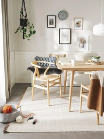 benuta Nest Tappeto a tessitura piatta Mia Marrone 160x230 cm - Tappeto design moderno soggiorno