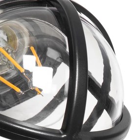 Lampada da parete per esterni moderna nera IP54 - Joeri