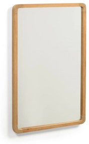 Kave Home - Specchio Shamel in legno massello di teak 45 x 70 cm