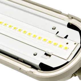 Plafoniera LED 120cm 38W 5.900lm (155lm/W) Certificato PZH Colore Bianco Naturale 4.000K