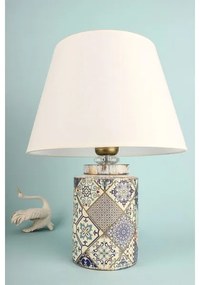 Lampada da tavolo RAMZES 1xE27/40W/230V bianco/grigio