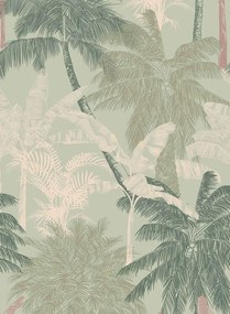 Coordonne Tapete Palms - Menta