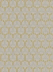 Cole & Son Carta da parati Honeycomb - Gold/ Silber