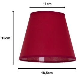 Duolla - Paralume SOFIA XS E14 diametro 18,5 cm rosso