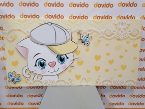 Stampa su tela – Gattino curioso