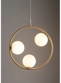 Lampadario a sospensione con filo AQUA 3xG9/12W/230V oro