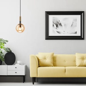 Lampadario a sospensione con filo ROLLO 1xE14/5W/230V oro/fumé beige