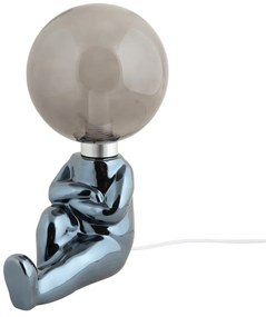 Lampada da tavolo per bambini grigia Joey – Leitmotiv