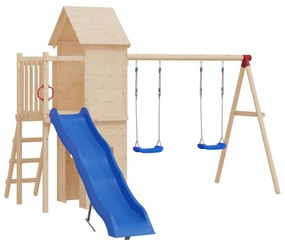 Seggiolini Per Altalena Con Corde 2 Pz Blu 37x15 Cm Polietilene /