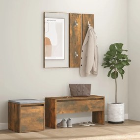 Set Di Mobili Da Corridoio Rovere Fumo İn Legno Multistrato /
