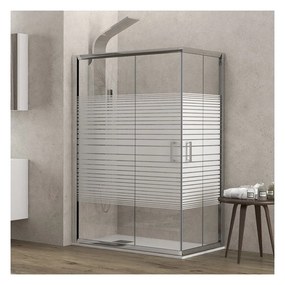 Kamalu - box doccia angolo 70x70 altezza 170cm vetro serigrafato k410