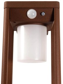 Applique da parete Solare con Sensore Movimento Corten IP54 serie Vimo Colore Bianco Naturale 4.000K