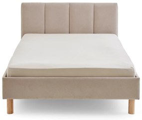 Letto singolo imbottito beige rete non inclusa 120x200 cm Joker – Meise Möbel