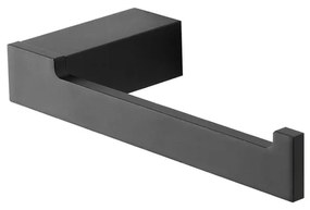Porta rotolo carta igienica da muro in alluminio nero Sky