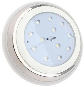 Faretto per Piscina da Parete 18W B. Naturale IP68 ø230mm Senza Incasso - Esterno Colore Bianco Naturale 4.000-4.500K