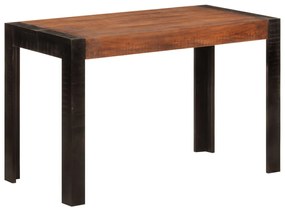 Tavolo da pranzo miele 120x60x76 cm in legno massello di mango