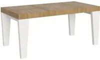 Tavolo Spimbo cm. 90x180 allungabile fino a cm. 284 L.180 P.90 H.77 (Allungabile fino a 284 cm) Colore: Quercia Bianco