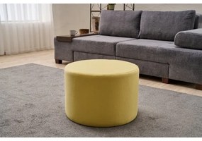 Pouf RABO, diametro 58 cm, giallo