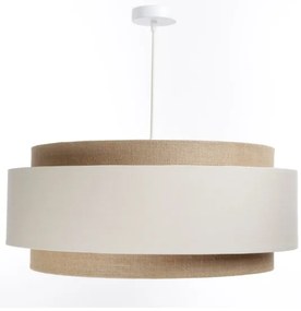 Lampadario a sospensione con filo DOBLO 1xE27/60W/230V color crema/beige