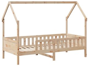 Giroletto bambini con cassetti 90x200 cm legno massello di pino