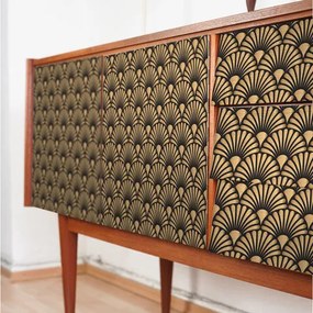 Pellicola adesiva Art deco ventagli