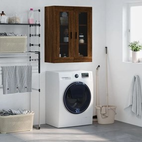 Mobile A Parete Rovere Marrone 69,5x34x90 Cm /