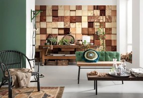 Fotomurale Lumbercheck, multicolore 368 x 254.0 cm