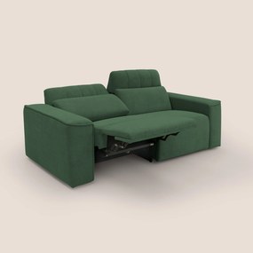 Clark Divano modulare con opzione relax elettrico in tessuto smacchiabile impermeabile T17 verde