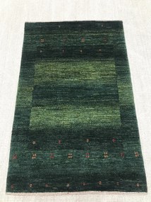 Loribaft Tappeto persiano 80x120 Verde (Iran) Annodato A Mano