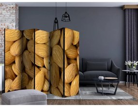 Paravento  Tasty almonds II [Room Dividers]  Colore Marrone, Dimensioni e Misure 225x172