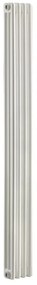 Radiatore acqua calda EQUATION Comby in acciaio 3 colonne, 4 elementi, interasse 1735 mm, bianco