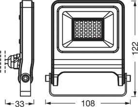 Osram - Proiettore LED ENDURA LED/20W/230V 4000K IP65