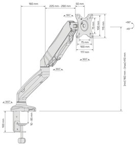CONNECT IT CMF-3107-BK - Supporto universale per monitor 13-32” nero