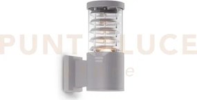 Tronco applique da esterno ip44 1 luce attacco e27 grigio
