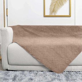 Plaid 130x160 cm treccia tortora Sherpa