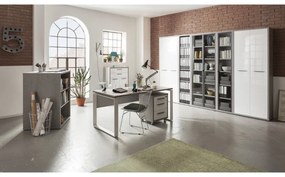 Cassettiera 48.6x63.1 Cemento e Bianco laccato - Bild