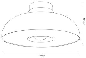 Plafoniera BILBAO 1xE27/15W/230V beige