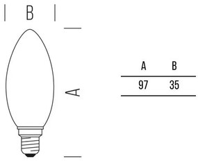 Oliva FULL-LIGHT 470lm 4,5W E14  WW