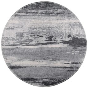Tappeto rotondo lavabile grigio ø 100 cm - Vitaus