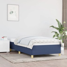 Giroletto Senza Materasso Blu 90x190 Cm İn Tessuto /