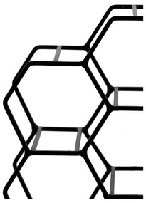 Portabottiglie in metallo nero per 12 bottiglie Salbris - Light &amp; Living