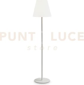 Arcadia lampada da terra ip44 1 luce attacco e27 bianca