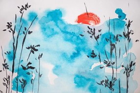 Carta da parati – Pittura giapponese del cielo