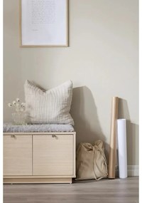 Scarpiera color naturale con panca grigia 70 cm Confetti - Rowico