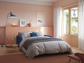 Chris Divano letto in microfibra smacchiabile T11 blu