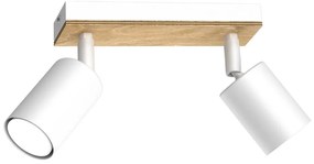 Faretto TULON 2xGU10/8W/230V bianco/quercia