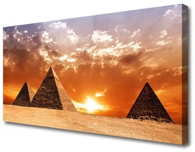 Quadro su tela Piramidi di architettura 100x50 cm