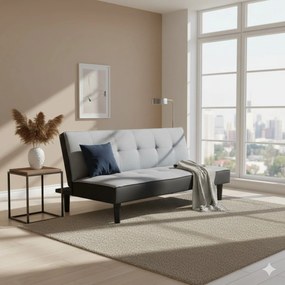 AIRTON - divano letto moderno in tessuto