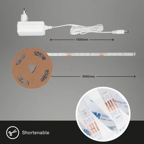 Brilo - Striscia LED RGBW dimmerabile 6,5m LED/18W/230V Wi-Fi Tuya + +TC